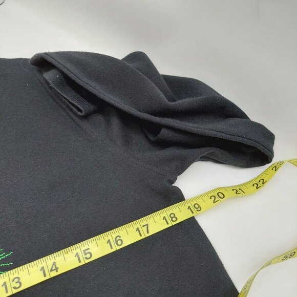 M & C Sportswear Black Knit Top Red Embellished Cardinals Size Medium - Picture 5 of 8